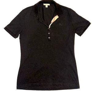 Burberry Brit Woman’s Black Polo Style Top- Medium